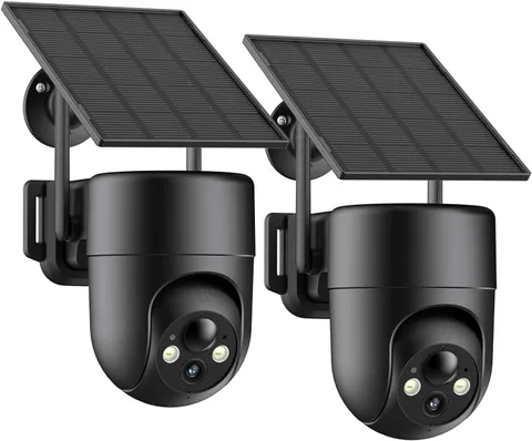 ELYSOO Solar Security Cameras Wireless Outdoor, 2.4GHz WiFi, 2K Color Night Visi
