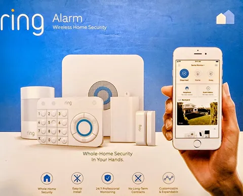 Ring Alarm Wireless Security Kit w/ Base, Keypad, Motion, Contact