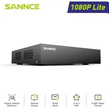 SANNCE 5IN1 8CH 2MP Lite DVR CCTV Video Recorder HDMI for Security Camera Kits
