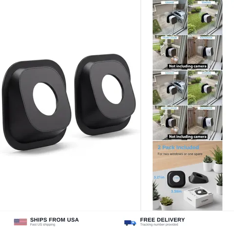 2 Pack Angled Window Camera Mount, 18° Angle Adapter for Most Magnetic Window...