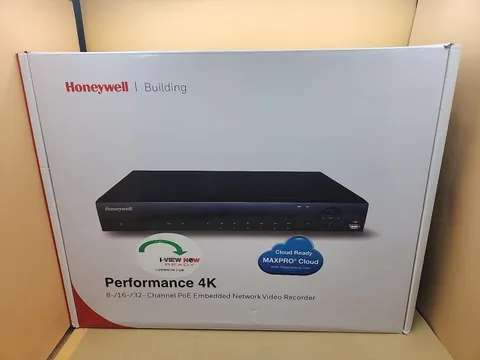 Honeywell HN30080208 30 Series 4K 8 Channel H.265/H.264 PoE NVR 8TB HDD