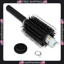 Diversion Safe Hair Brush Hidden Storage Can Black for Jewelry Money Valuables