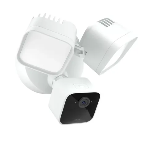 Blink Wired Floodlight Camera, 2600 Lumens, HD, Alexa, 1 Camera (White)