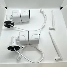 TOGUARD 1080P IP Security Cameras, 2 Pack, Wired/Wi-Fi, Weatherproof, Outdoor