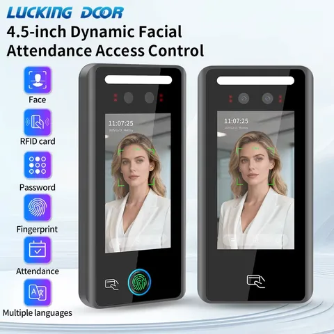AI Biometric Wall Mount Face & RFID Recognition Terminal 4.5-inch WG26/34 Card R