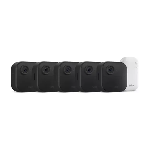 Blink Outdoor 4 5-Camera System 1080p Wireless Security Cameras Sync Module Core
