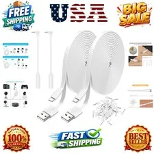 2 Pack 20FT Power Extension Cable Compatible with Wyze Cam v4/v3/OG,Wyze Cam ...
