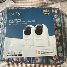 eufy Security Indoor Cam E220 2-Cam Kit 2K Pan/Tilt Wi‑Fi Apple HomeKit