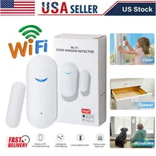 WiFi Smart Door Window Sensor Alarm for Alexa Google Home Wireless Detector