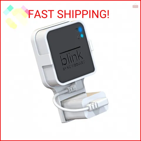 Gresur Outlet Wall Mount for Blink Sync Module 2, Mount Bracket Holder for Blink