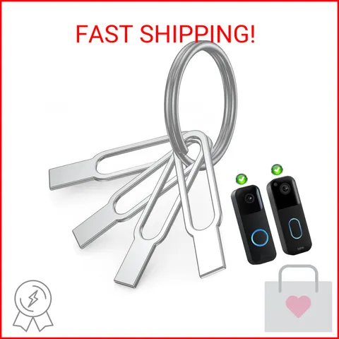 Aieted 4 Pack Blink Doorbell Key Replacement Tool,Blink Doorbell Opening Tool,Bl