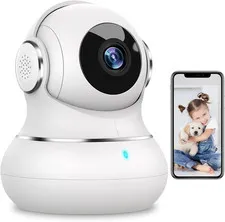 Security Camera Indoor 2K, 360 Pan/Tilt Cameras for Home Security with Motion