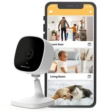 AlfredCam Indoor WiFi Security Camera, FullHD 1080P, 2.4G/WiFi, Continuous Re...
