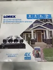 Lorex 4K Ultra HD 8-Channel DVR 2TB Security System 4 Active Deterrence Cameras