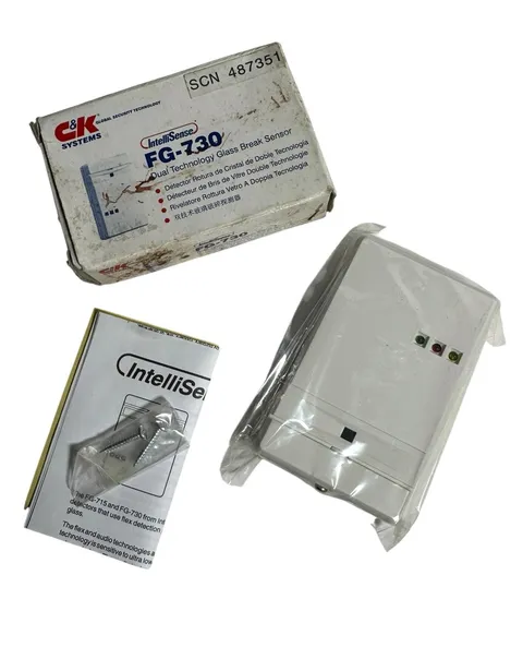 C&K Systems IntelliSense FG-730 Dual Technology Glass Break Sensor New