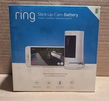 Ring Stick Up Cam Battery Indoor/Outdoor Security Camera (8SS1S8-WEN0) White
