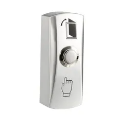 Door Release Button Push NO/Com Switch 82x32mm Zinc Panel 12V