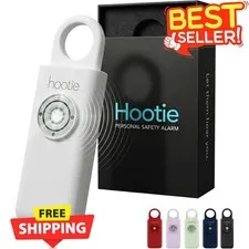 130dB Personal Safety Alarm Keychain Emergency Self Defense Strobe White
