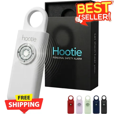 130dB Personal Safety Alarm Keychain Emergency Self Defense Strobe White