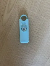 She's Birdie Personal Safety Alarm With Flashing Strobe Light Aqua Blue