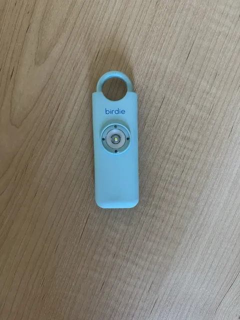 She's Birdie Personal Safety Alarm With Flashing Strobe Light Aqua Blue