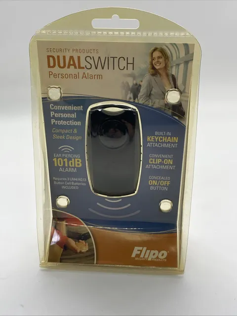 Personal Alarms Flipo Dual Switch 101db ..Extremely Loud!!!!! - New (sealed).