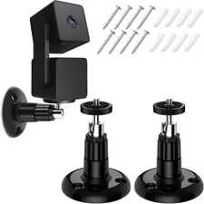 Wall Mount Kit for Wyze Cam Pan V3/ Wyze Cam V4/V3 - 2 Pack Black