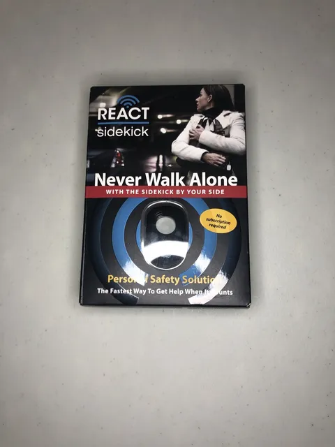 REACT SIDEKICK Self Defense Personal SAFETY Keychain Security Alarm For Women
