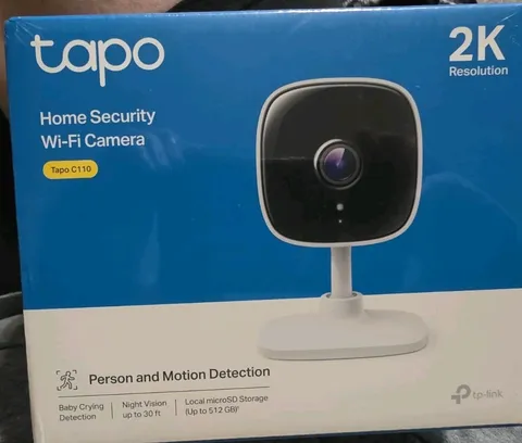 TP-LINK Tapo 2k Indoor Security Wi-Fi Camera Tapo C110 Night Vision White