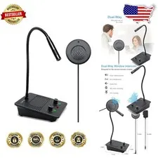 Anti-Interference Window Intercom: Dual Way Audio, Clear Sound, Volume Control
