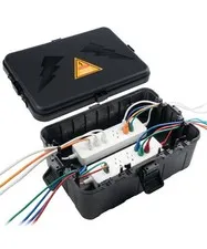 Bates- Large Outdoor Electrical Box, 12.5" x 8.5" x 5", Black, Black