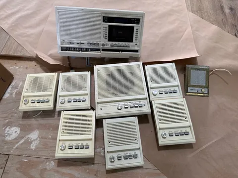 NuTone Cassette/Radio Intercom IMA-4006 Series Master, 7 Speakers Doorbell chime