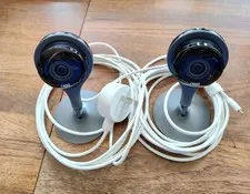 LOT OF TWO - nest Security Camera HD 1080p A0005 - Lightly Used w/ Cables