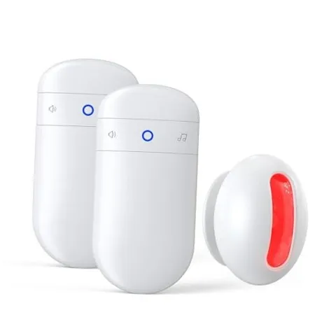 Doorbell Motion Sensor - Indoor Motion Detector - 2 Receivers - 1 Sensor