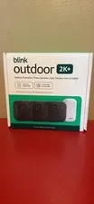 New 3 pack Blink Outdoor 2K+ wireless security black cameras w/ security module