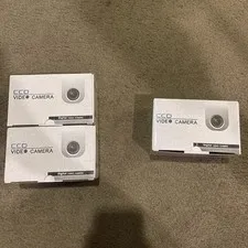 NEW Lot Of 3 Sony CCD 700TVL 3.6mm Lense Color Security Cameras 1/4 And 1/3 Inch
