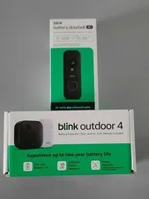 NEW Blink Smart Home Bundle: Outdoor 4 Security Camera + Battery Doorbell 2K+