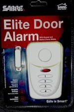 SABRE Elite Door Alarm HS-EDA Keypad Home & Away Modes Wireless Indoor White
