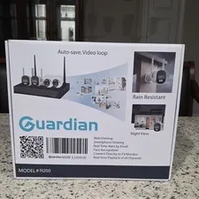 Guardian R200 Wireless NVR Security System Kit 4 Cameras 1080p Night Vision
