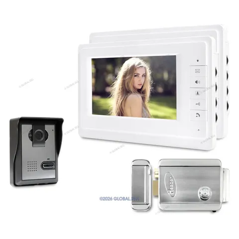 7inch Wired Video Door Phone Intercom System with Mute Mode for Home Security