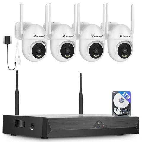 5MP 10CH PTZ Security Camera System Outdoor NVR Kit IR Color Night Vision CCTV