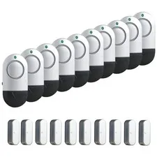 Window Alarm Sensors, Door Alarms for Home Security Loud, 120DB Pool Window a...