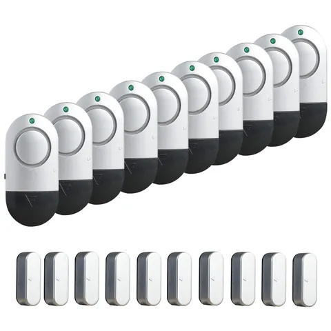 Window Alarm Sensors, Door Alarms for Home Security Loud, 120DB Pool Window a...