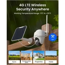 Spotlight Color Night Vision Camera | 4G LTE Solar Security