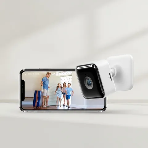 2K Indoor Security Camera with Two-Way Audio & Night Vision for Home Safety