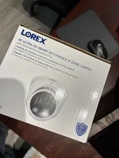 Lorex 4K Wired IP Dome Camera Smart Deterrence Night Vision 2-Way Audio