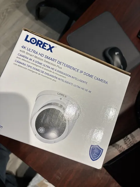 Lorex 4K Wired IP Dome Camera Smart Deterrence Night Vision 2-Way Audio