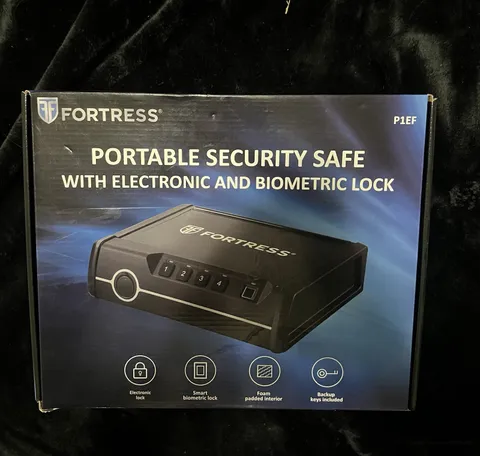 Fortress Portable Security Safe with Electronic and Biometric Lock