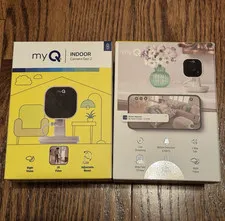 myQ Indoor Camera Gen 2 2K Wi-Fi Indoor Night Vision 2-Way Talk 2-Pack