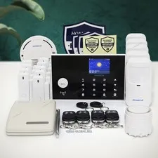 HOMSECUR Wireless&Wired 4G/3G/GSM WIFI Burglar Alarm System with IOS/Android APP